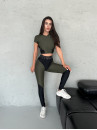 Легінси FITRUN Leggings Two Lines "Khaki"