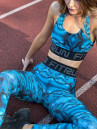 Леггинсы FITRUN Leggings Brend Belt "Neptune"