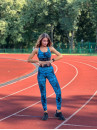 Леггинсы FITRUN Leggings Brend Belt "Neptune"