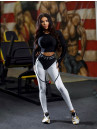 Leggings FITRUN Leggings Super Nuts "White Relief"