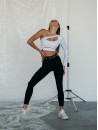 Leggings FITRUN Leggings NICE Push-Up "Total Black"