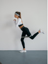 Leggings FITRUN Leggings NICE Push-Up "Total Black"