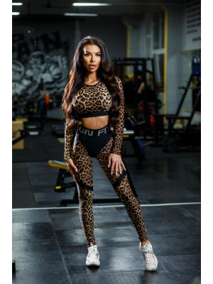 Леггинсы FITRUN Leggings Super Nuts Push-Up "Leo"