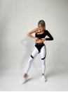 Leggings FITRUN Leggings Super Nuts Push-Up "White"