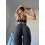 Leggings FITRUN Leggings Super Nuts Push-Up "Total Graphite Soft"
