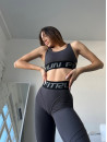 Легінси FITRUN Leggings Super Nuts Push-Up "Total Graphite Soft"