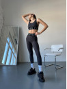 Легінси FITRUN Leggings Super Nuts Push-Up "Total Graphite Soft"
