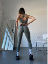 Leggings FITRUN Leggings Super Nuts Push-Up "Total Olive Soft"