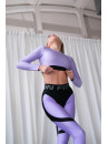 Leggings FITRUN Leggings Super Nuts Push-Up "Shine Lilac”