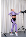 Leggings FITRUN Leggings Super Nuts Push-Up "Shine Lilac”