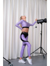 Leggings FITRUN Leggings Super Nuts Push-Up "Shine Lilac”