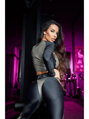 Leggings FITRUN Leggings Turbo "Khaki Blaze"