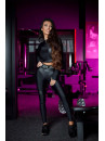 Leggings FITRUN Leggings Super Nuts Push-Up "Black Blaze"