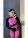 Leggings FITRUN Leggings Super Nuts "Pink Python"