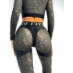 Легінси FITRUN Leggings Super Nuts Push-Up "Black Python"