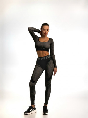 Leggings FITRUN Leggings Super Nuts Push-Up "Black Python"