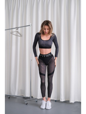 Leggings FITRUN Leggings Super Nuts Push-Up "Black Python"