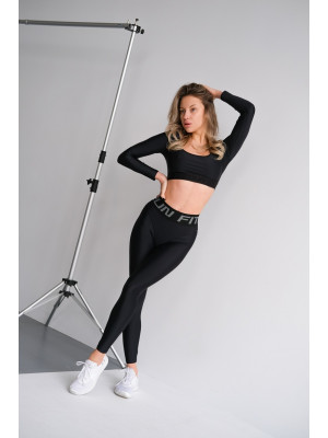 Leggings FITRUN Leggings Sculpt "Total Black"