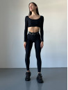 Леггинсы FITRUN Leggings Sculpt "Total Black"
