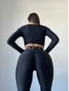 Леггинсы FITRUN Leggings Sculpt "Total Black"