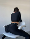 Леггинсы FITRUN Leggings Sculpt "Total Black"
