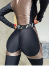 Leggings FITRUN Leggings PowerFul Push-Up "Beige Blaze"