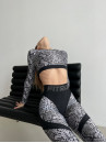 Leggings FITRUN Leggings Super Nuts Push-Up "White Phyton"