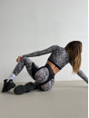 Leggings FITRUN Leggings Super Nuts Push-Up "White Phyton"