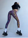 Leggings FITRUN Leggings V-Classic DIVIDE "Colourful Leo"