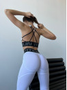 Легінси FITRUN Leggings Super Nuts Push-Up "Total White Relief"