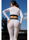 Leggings FITRUN Leggings Super Nuts Push-Up "Total White Relief"