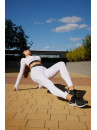 Leggings FITRUN Leggings Super Nuts Push-Up "Total White Relief"