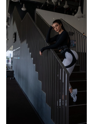 Легінси FITRUN Leggings Super Nuts Push-Up "White Relief"