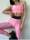 Leggings FITRUN Leggings Super Nuts Push-Up "Total Shine Flamingo"