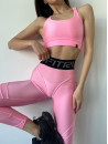 Леггинсы FITRUN Leggings Super Nuts Push-Up "Total Shine Flamingo"