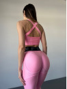 Леггинсы FITRUN Leggings Super Nuts Push-Up "Total Shine Flamingo"