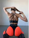 Легінси FITRUN Leggings Super Nuts Push-Up "Orange Relief"