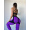 Leggings FITRUN Leggings Super Nuts Push-Up "Purple Relief"