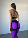 Легінси FITRUN Leggings Super Nuts Push-Up "Purple Relief"
