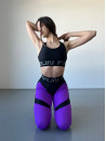 Легінси FITRUN Leggings Super Nuts Push-Up "Purple Relief"