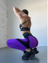 Легінси FITRUN Leggings Super Nuts Push-Up "Purple Relief"