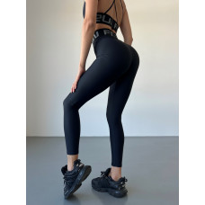 Леггинсы FITRUN Leggings Base "Total Black"