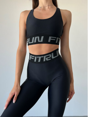 Leggings FITRUN Leggings Base "Total Black"