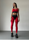 Leggings FITRUN  Leggings Super Nuts "Red Relief"