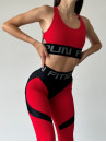 Leggings FITRUN Leggings Super Nuts Push-Up "Red Relief"