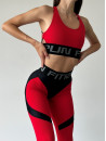 Leggings FITRUN Leggings Super Nuts Push-Up "Red Relief"