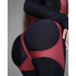Leggings FITRUN Leggings NICE Push-Up "Wine Blaze"
