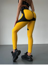 Leggings FITRUN Leggings Super Nuts Push-Up "Yellow Relief"