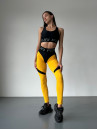 Leggings FITRUN Leggings Super Nuts Push-Up "Yellow Relief"