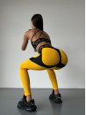 Леггинсы FITRUN Leggings Super Nuts Push-Up "Yellow Relief"